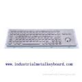 IP65 Waterproof Industrial Keyboard With Trackball , Full F